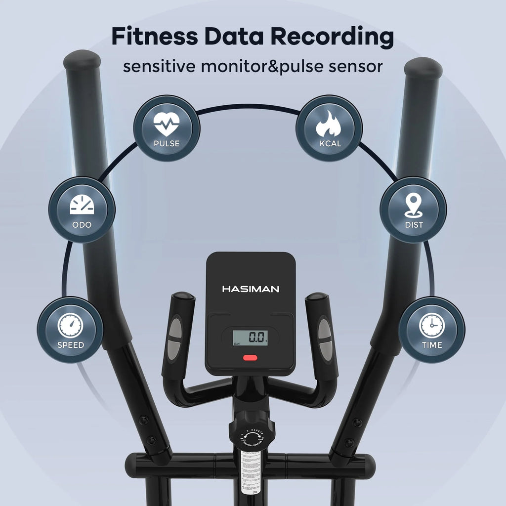 Silent Magnetic Elliptical Bike Stationary Exercise Machine D370037