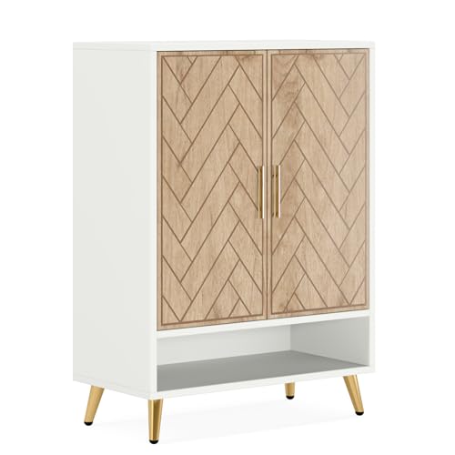 Brown 6-Tier 24 Pairs Wooden Shoe Cabinet with Doors M56942