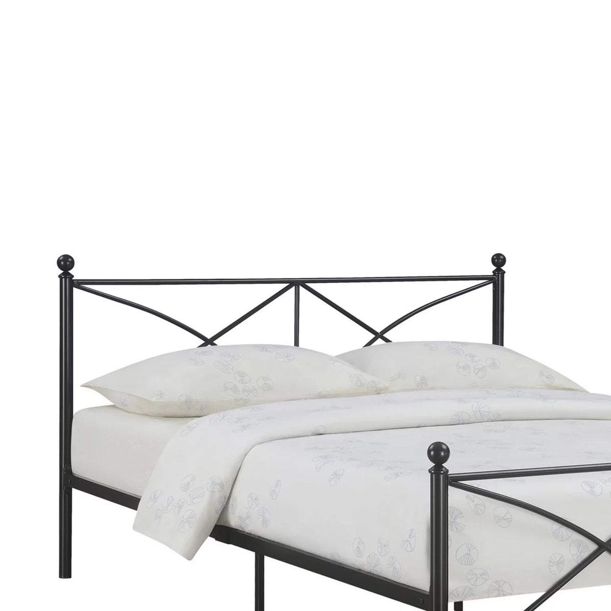 Queen Size Black Metal Bed H463445