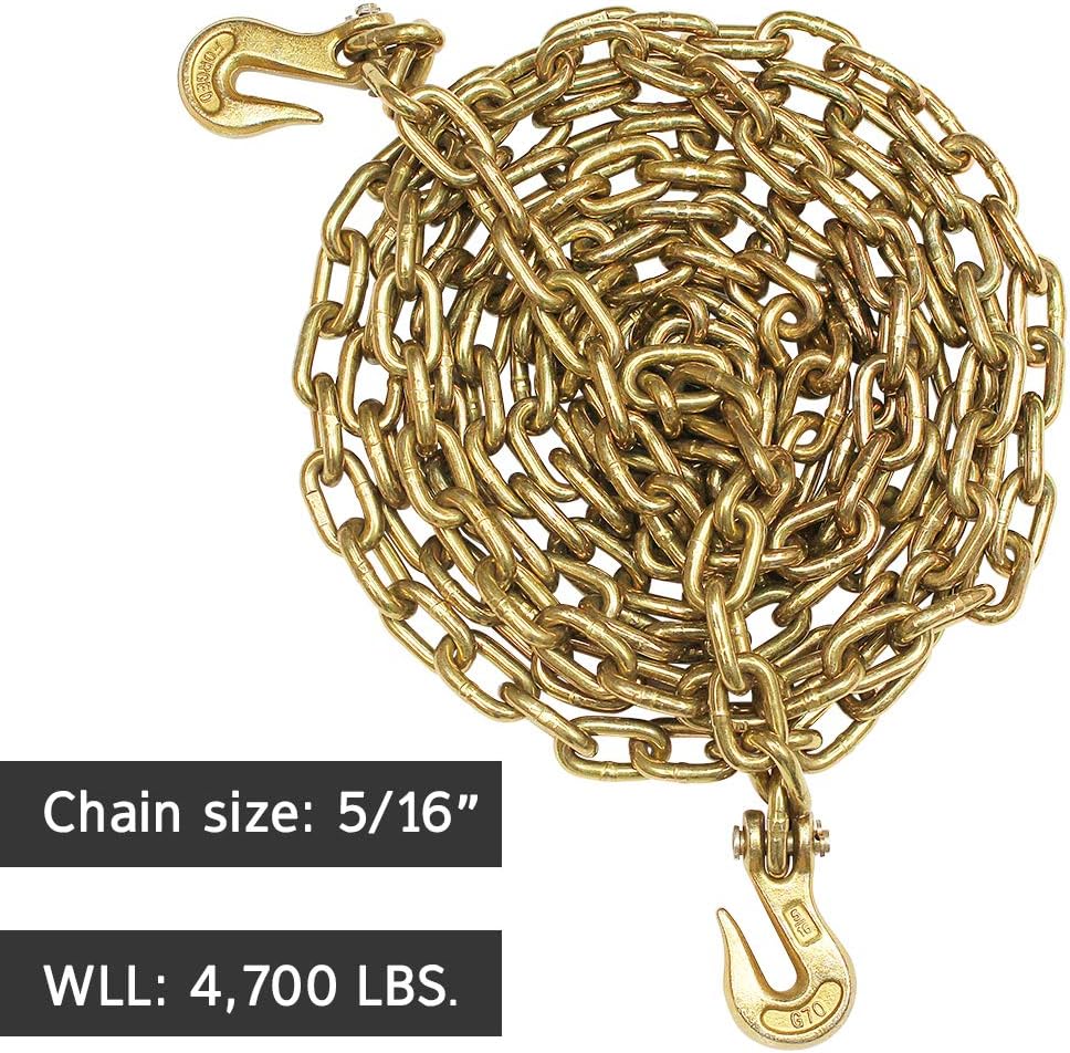68 Pieces 5/16 Inch Grade 70 Chain Flatbed Tie Down Kit B413641
