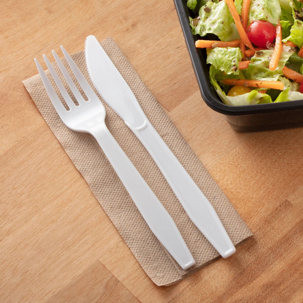 White Plastic Forks, 500 Ct V305