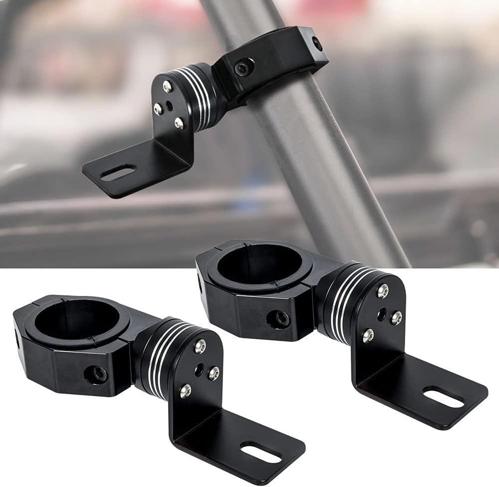 2 PCS Universal Heavy Duty Adjustable Roll Bar Flag Mount & Whip Light Mount D84391