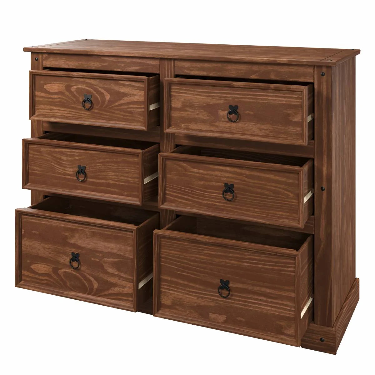 Wood Dresser 3+3 Drawers P410