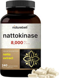 Nattokinase Supplement 8,000 FU 240 Veggie Capsules U357