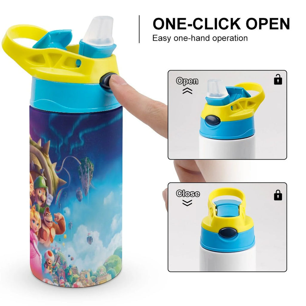 Insulated Stainless Steel Water Bottle with Straw W854189