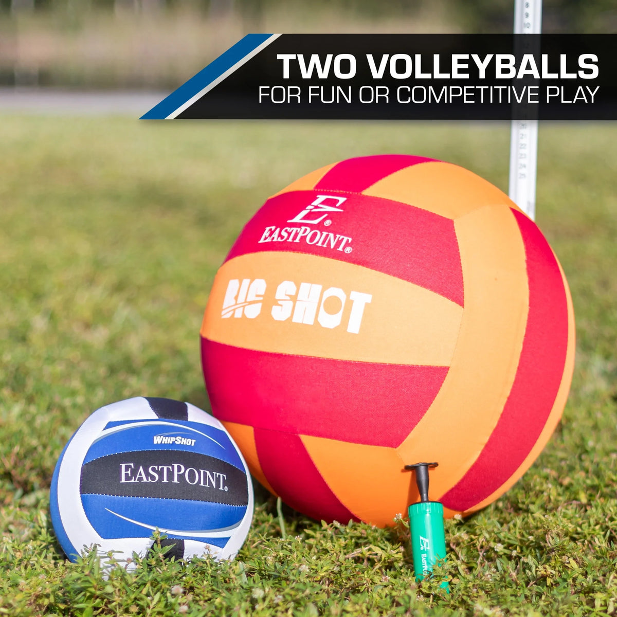 Volleyball and Badminton Combo Set with Adjustable Height Net G522513