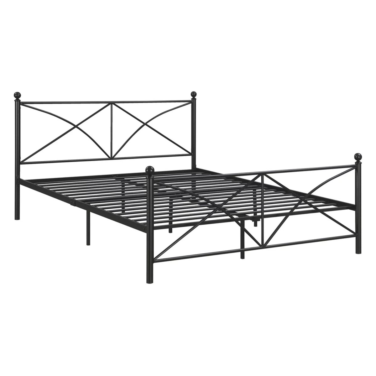 Queen Size Black Metal Bed H463445