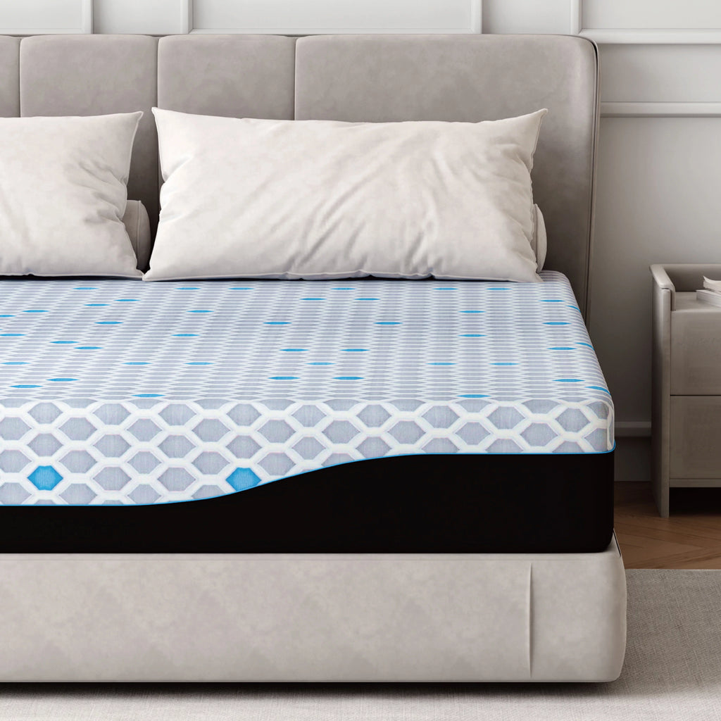 Charcoal 10 inch Gel Memory Foam Mattress Z246