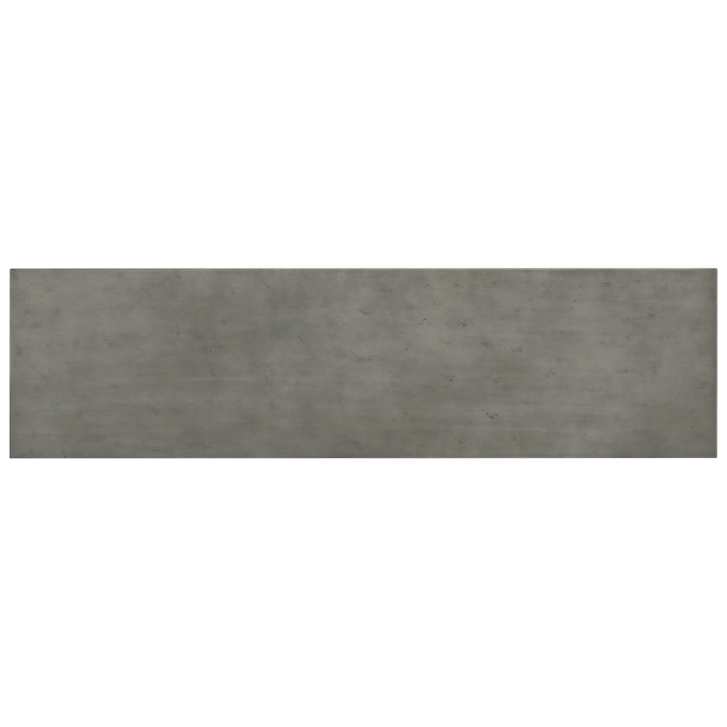 Contemporary Concrete Wood Top Console Table J202378