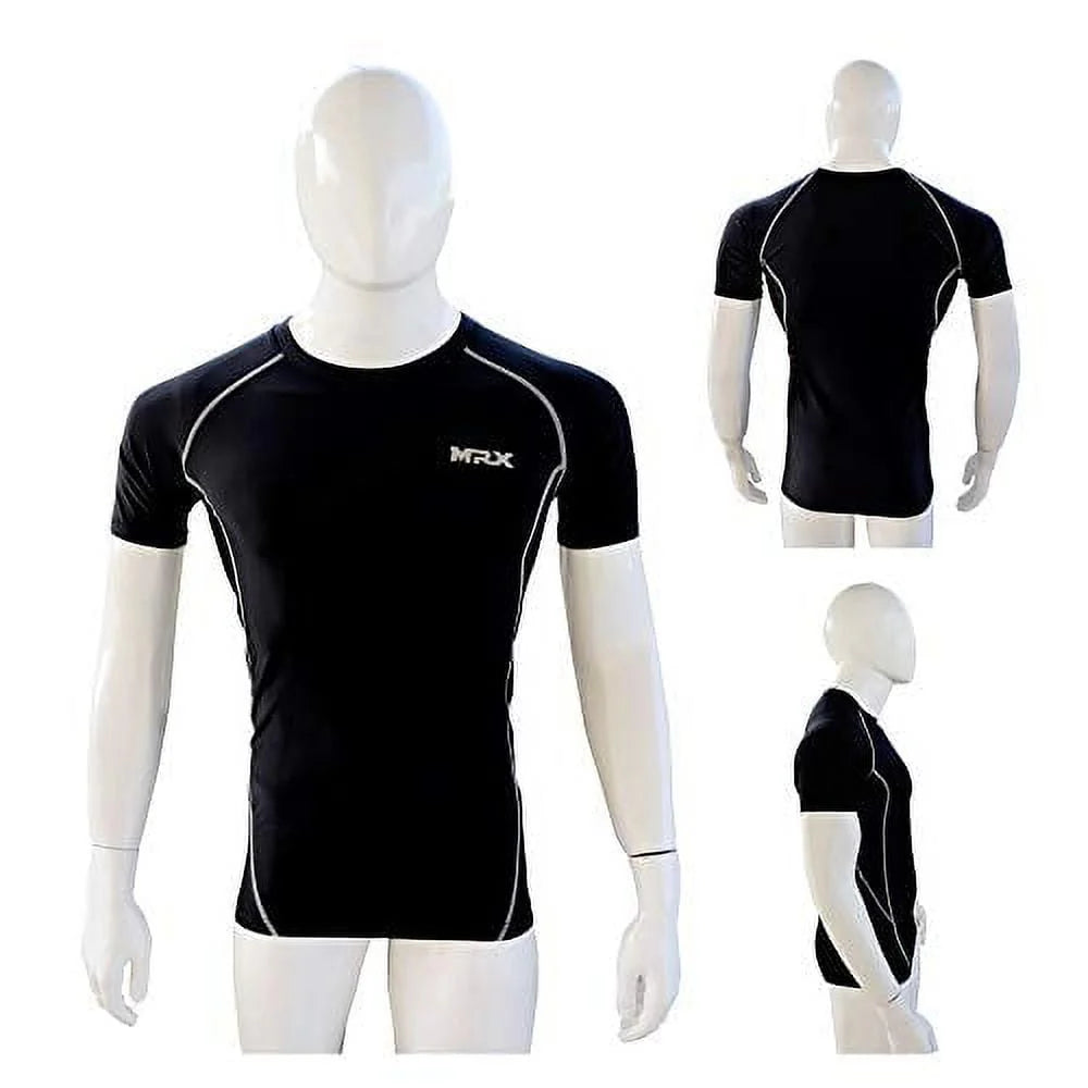 Men's Compression Shirt Full Sleeve Black Large I371