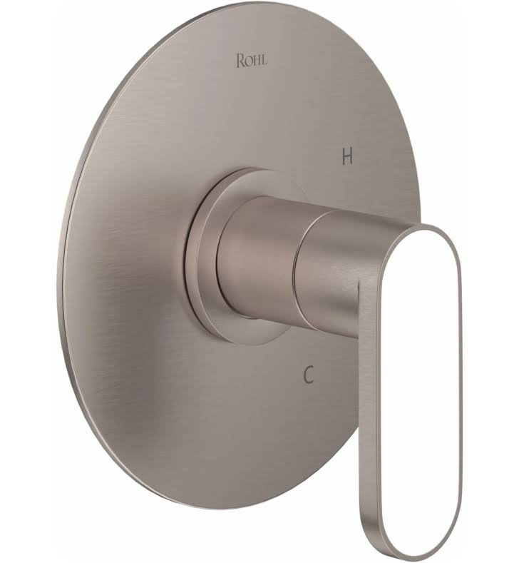 Polished Chrome Pressure Balance Trim with Whitewash Barnwood Lever Handle Z26627