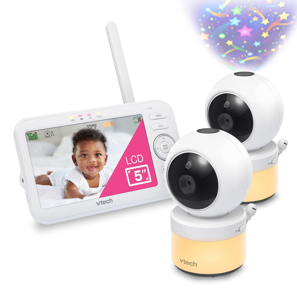 Video Baby Monitor with 5 Screen, 2 Cameras H9244