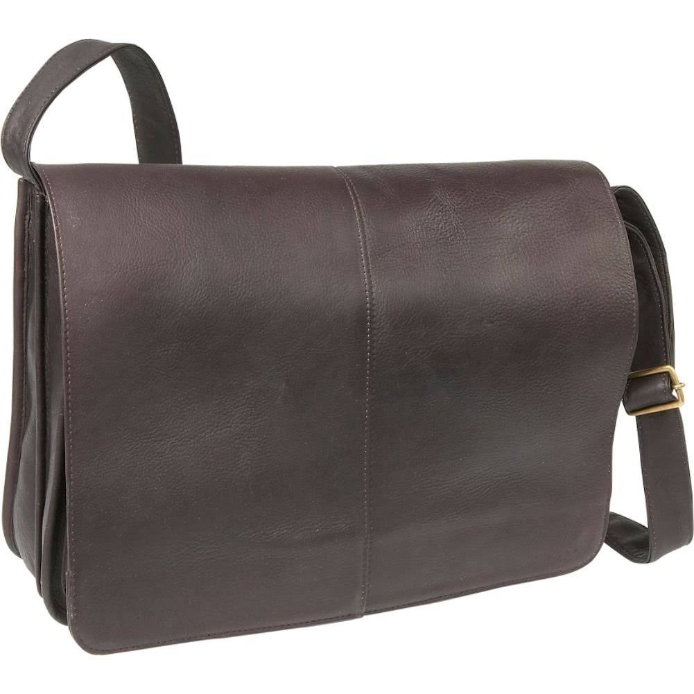 Tan Leather Messenger Bag E131446