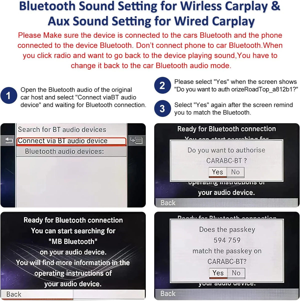Wireless Carplay Compatible with Apple Carplay & Android Auto W82158