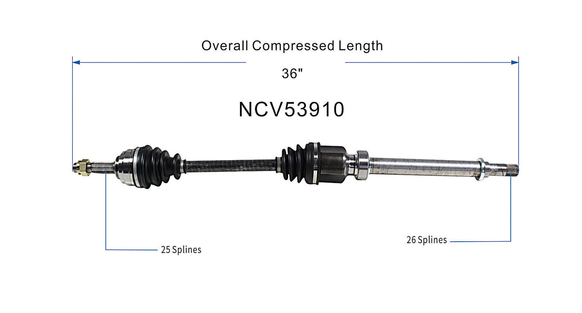 CV Axle Assembly Q364