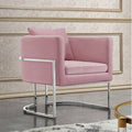 Pink Velvet Armchair G456