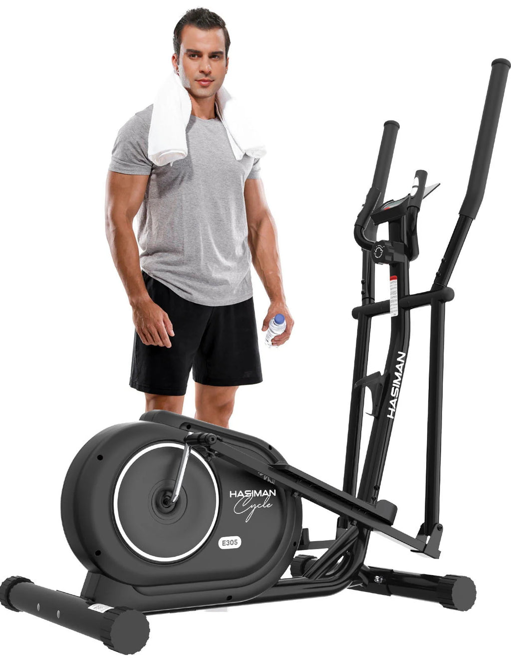 Silent Magnetic Elliptical Bike Stationary Exercise Machine D370037
