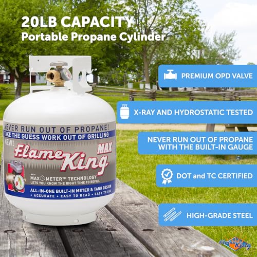 20LB Steel Propane Tank Cylinder with Valve and Gauge A346328