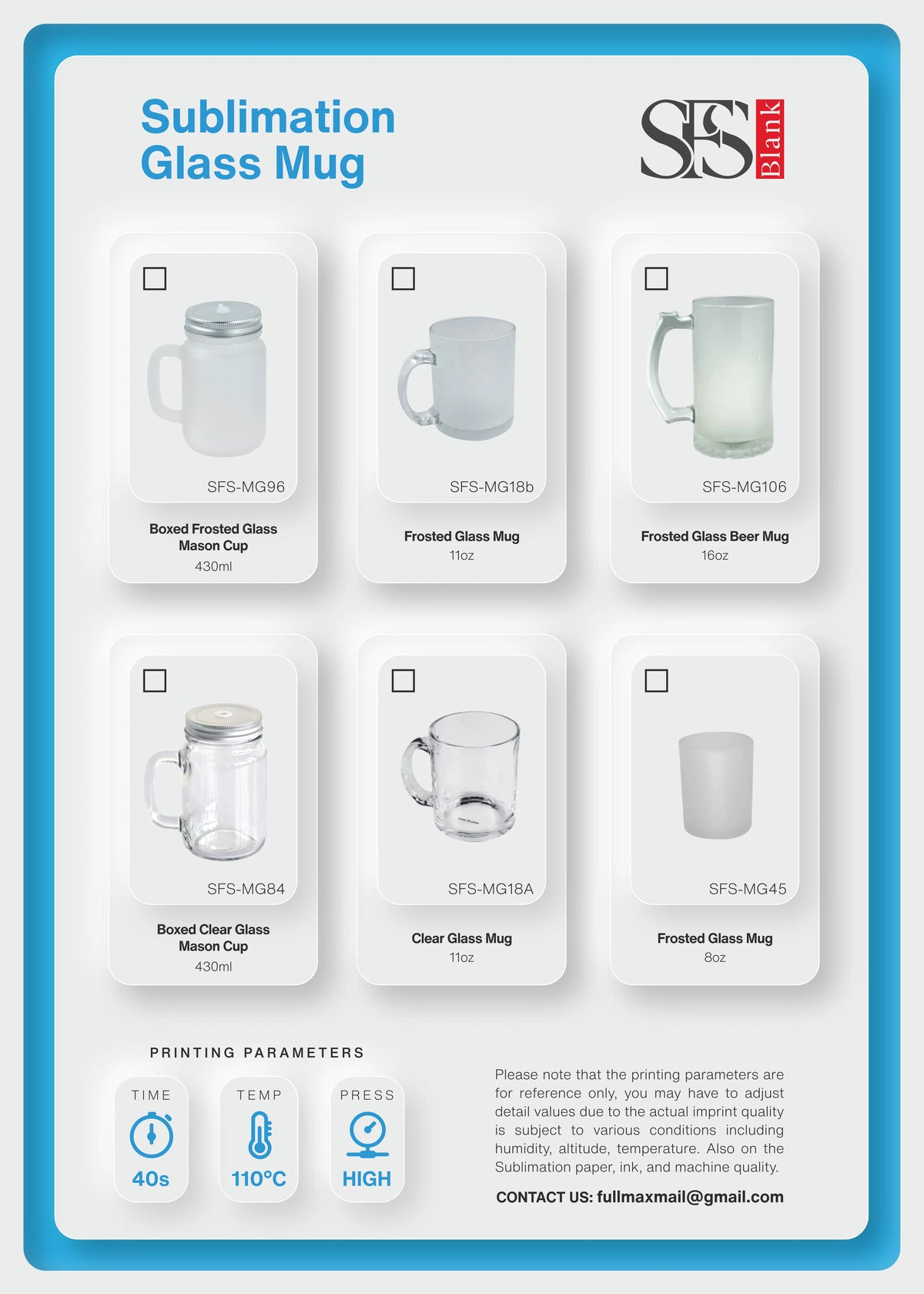2 Pieces Frosted Glass 16 oz Mug E20489