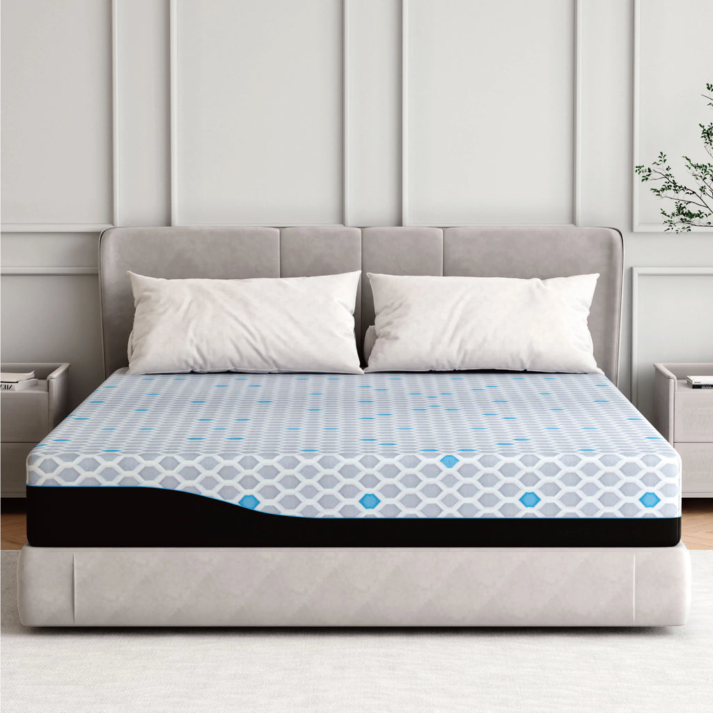 Charcoal 10 inch Gel Memory Foam Mattress Z246