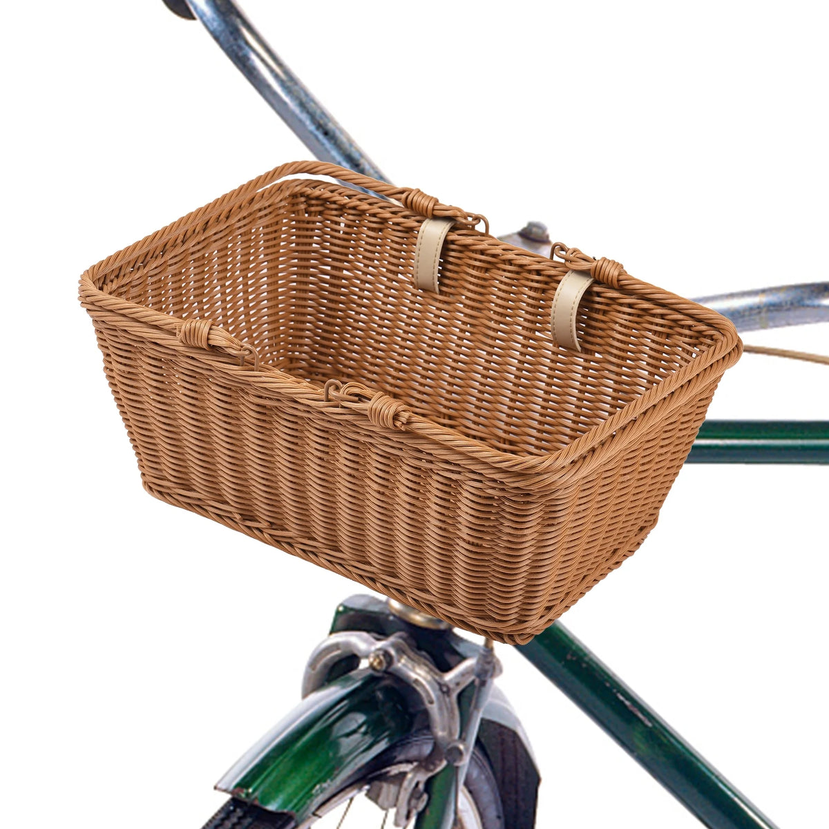 Handlebar Bike Wicker Basket I693