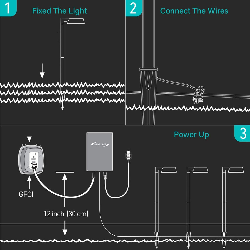 Low Voltage LED Pathway Light 12V Warm White E637849