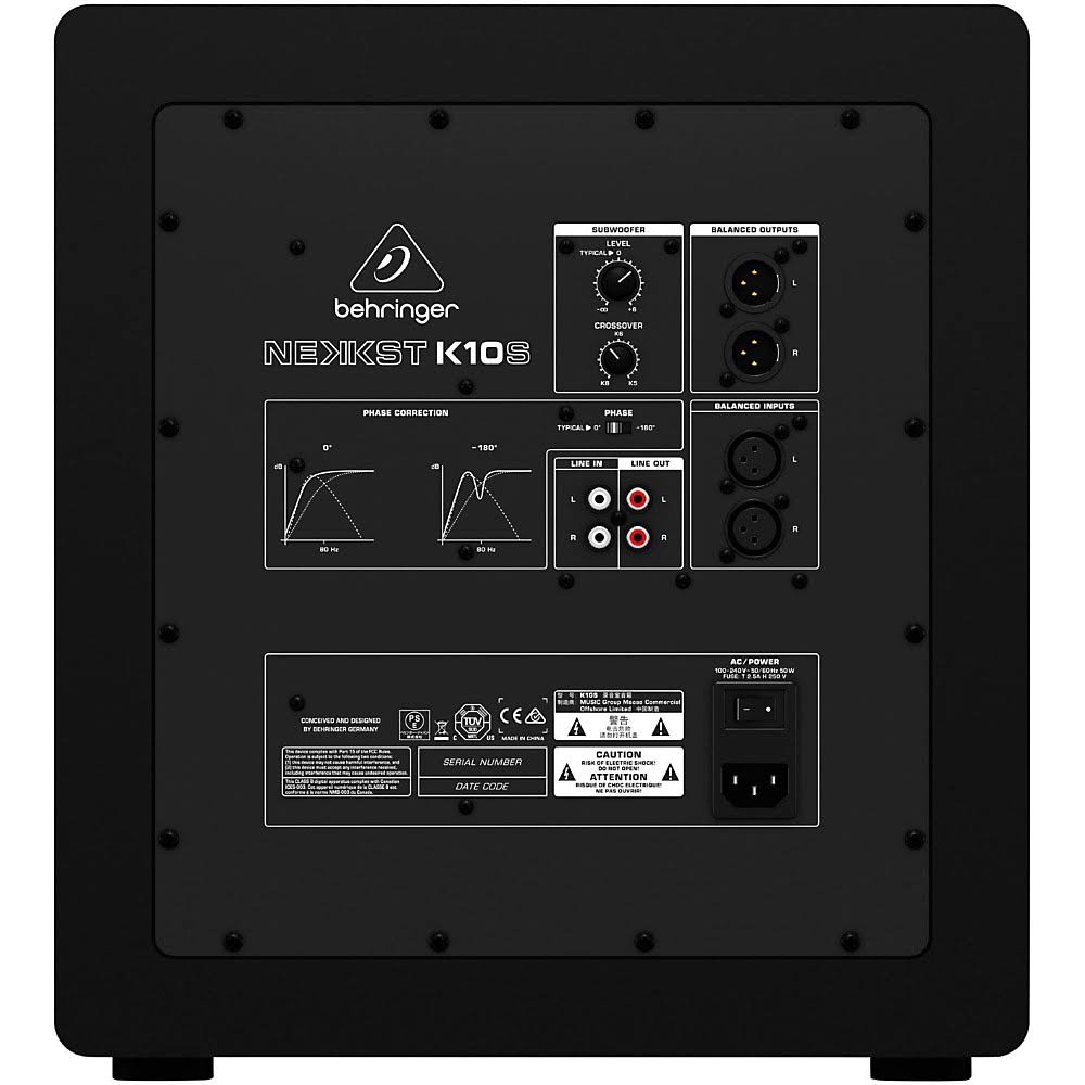 10x22 Studio Subwoofer, Black F220