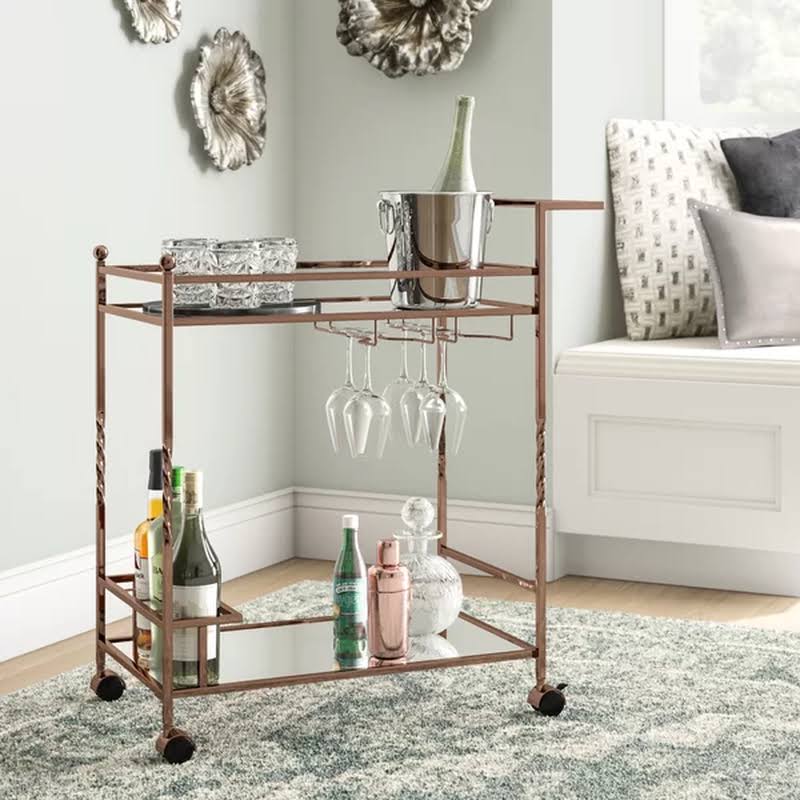 Chrome Bar Cart U498057