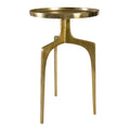 25 inch Round Accent Table with Three Curved Legs K3474