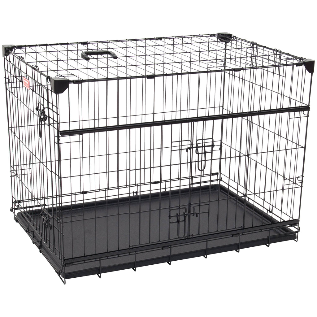 36 inch Sliding Double Door Wire Dog Crate P1592