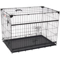 36 inch Sliding Double Door Wire Dog Crate P1592