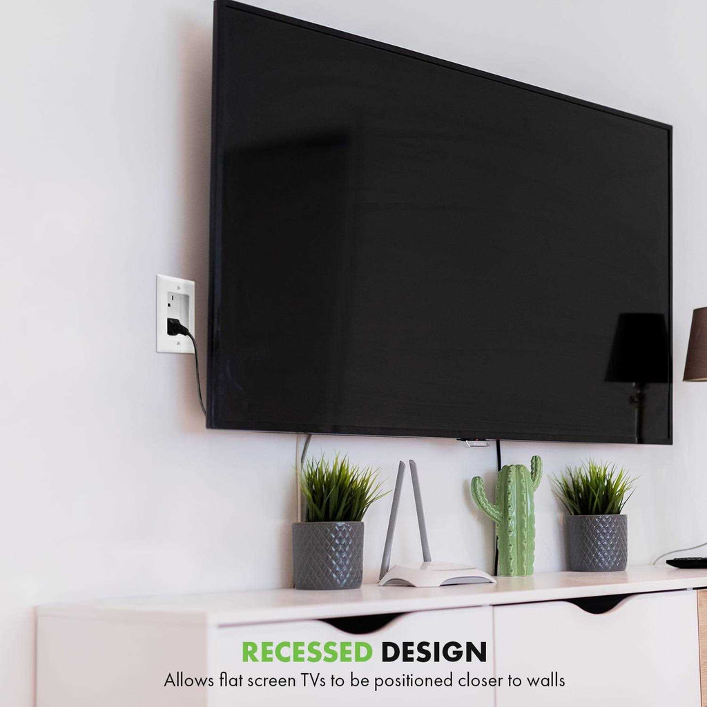 Recessed Duplex Tamper-Resistant Outlet 1-Gang M4924