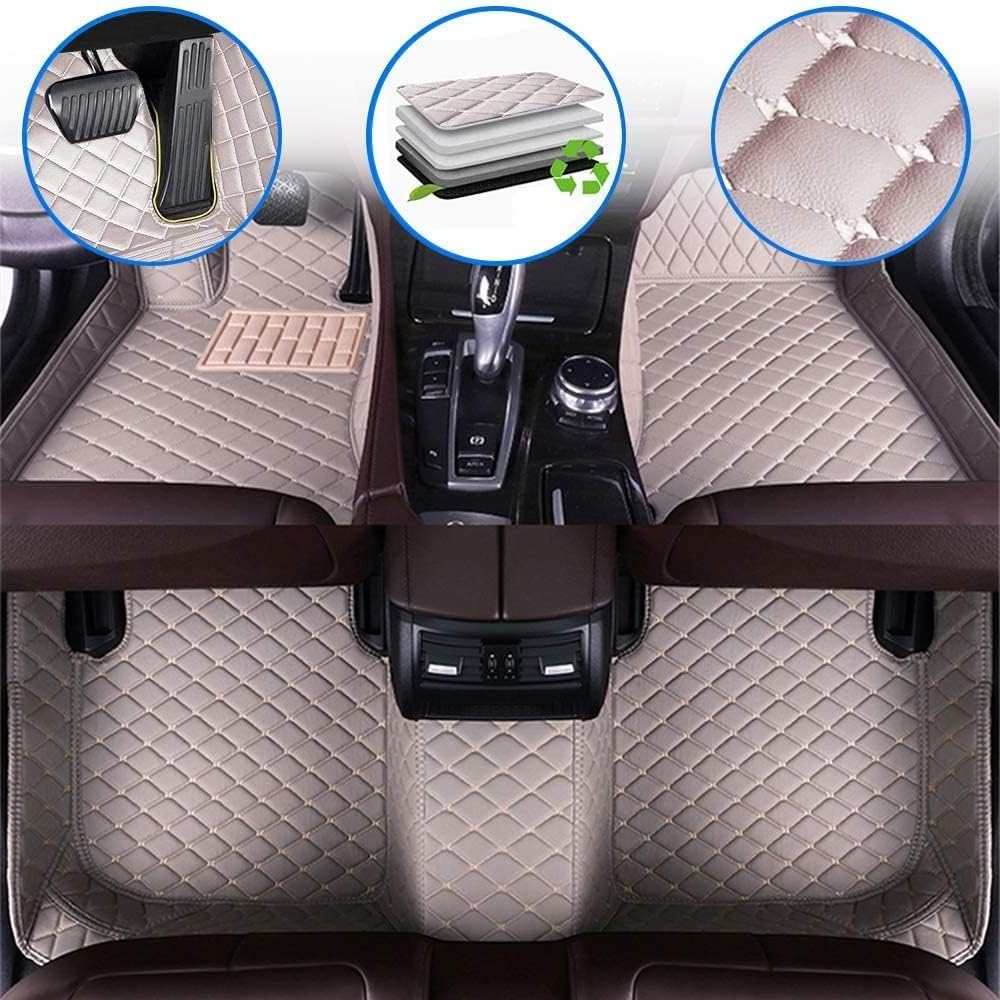 Custom Full Coverage All Weather Non-Slip Leather Car Floor Mats S521