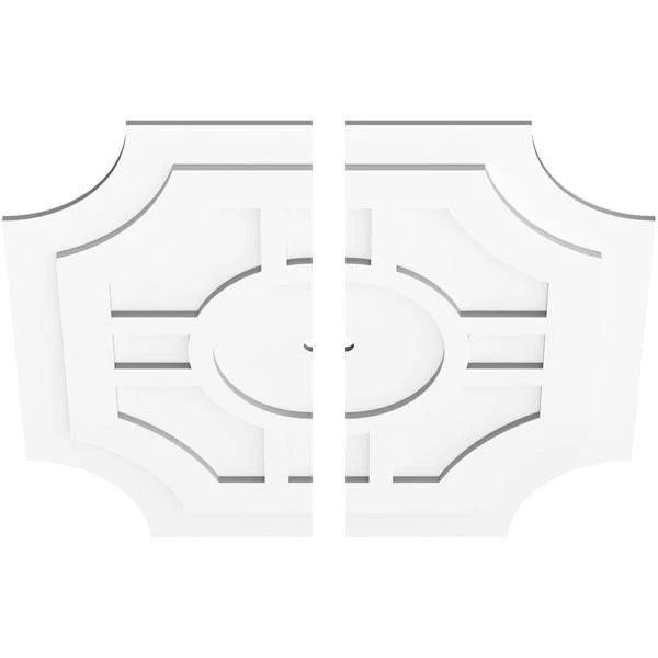 PVC Contemporary Ceiling Medallion Two Piece K344