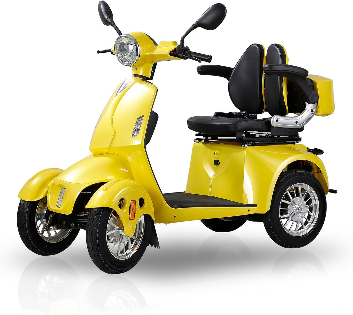 Yellow 4 Wheel Mobility Scooter 500lbs Capacity F355189