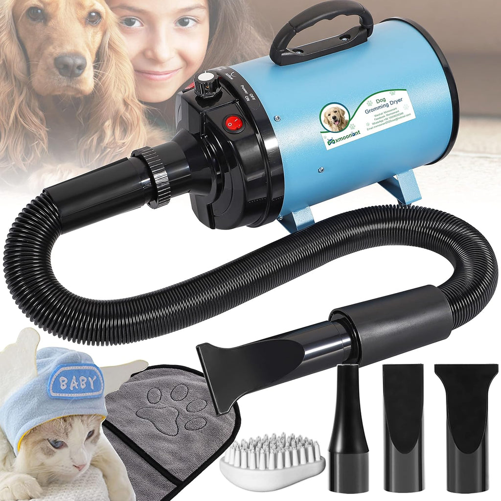 3.2HP Adjustable Pet Grooming Dryer with 3 Nozzles Z970034