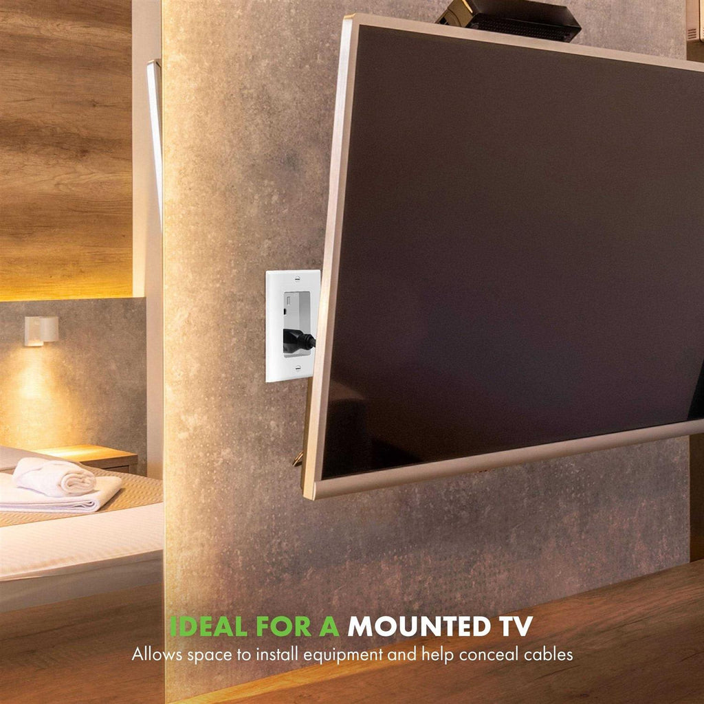 Recessed Duplex Tamper-Resistant Outlet 1-Gang M4924