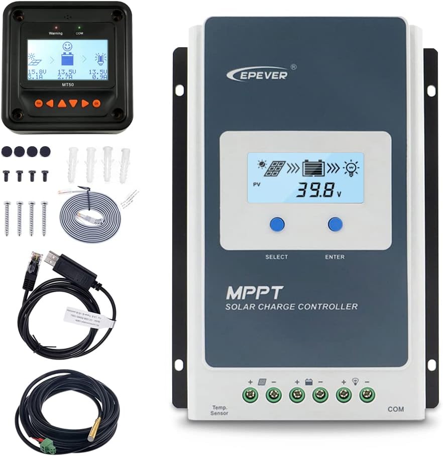 20A MPPT Solar Charge Controller 12V 24V H27737