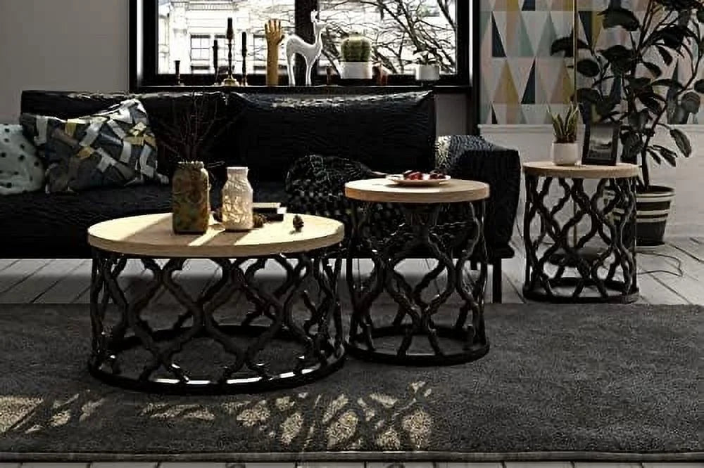 Farmhouse Distressed Wood End Table R17115