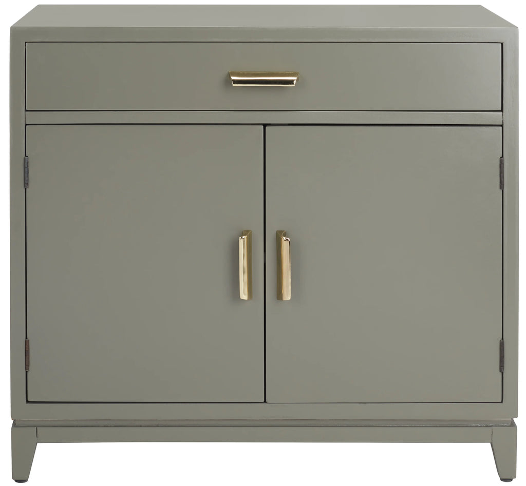 Dark Grey 2 Door 1 Drawer Chest D837