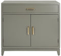 Dark Grey 2 Door 1 Drawer Chest D837