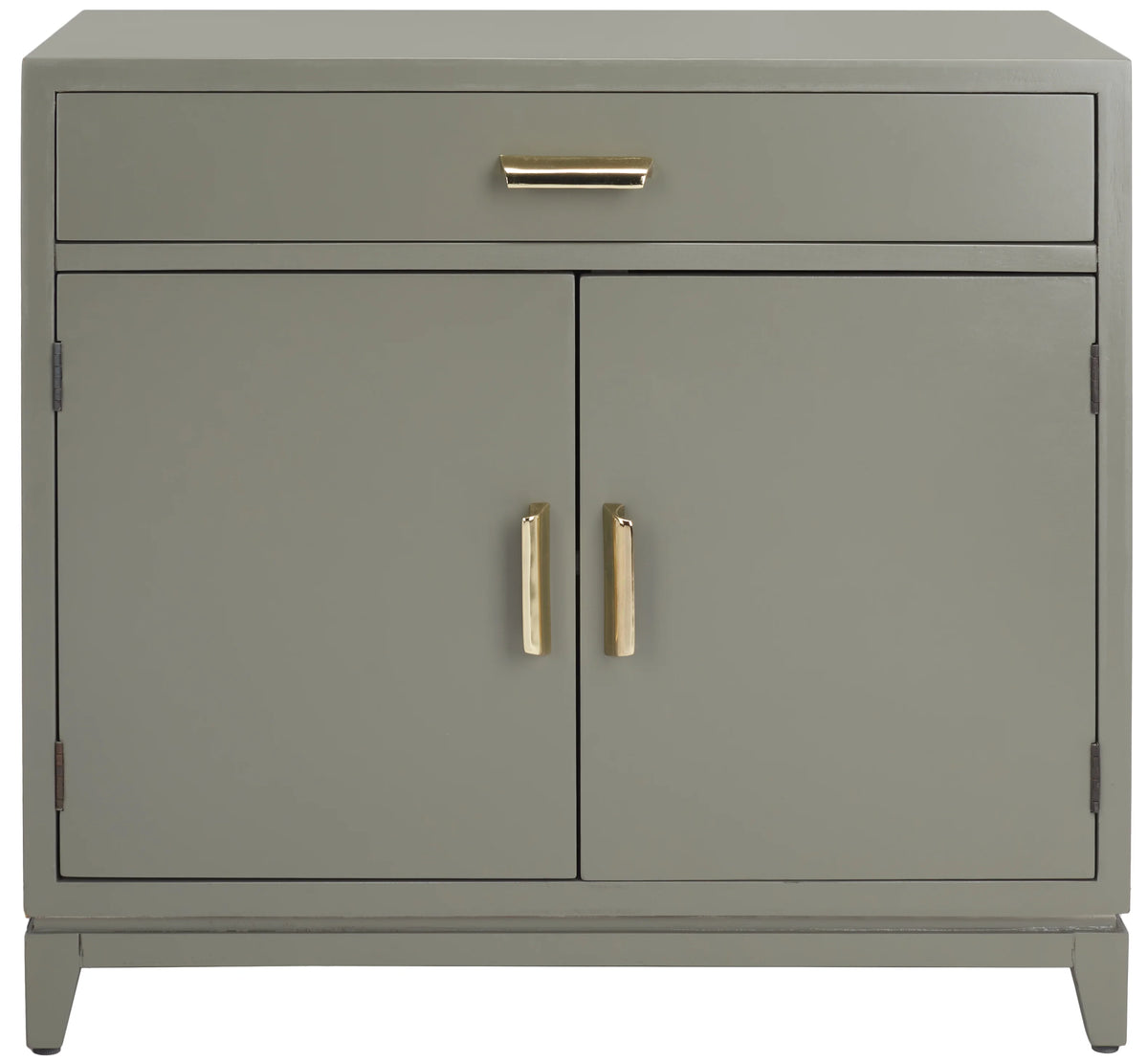 Dark Grey 2 Door 1 Drawer Chest D837