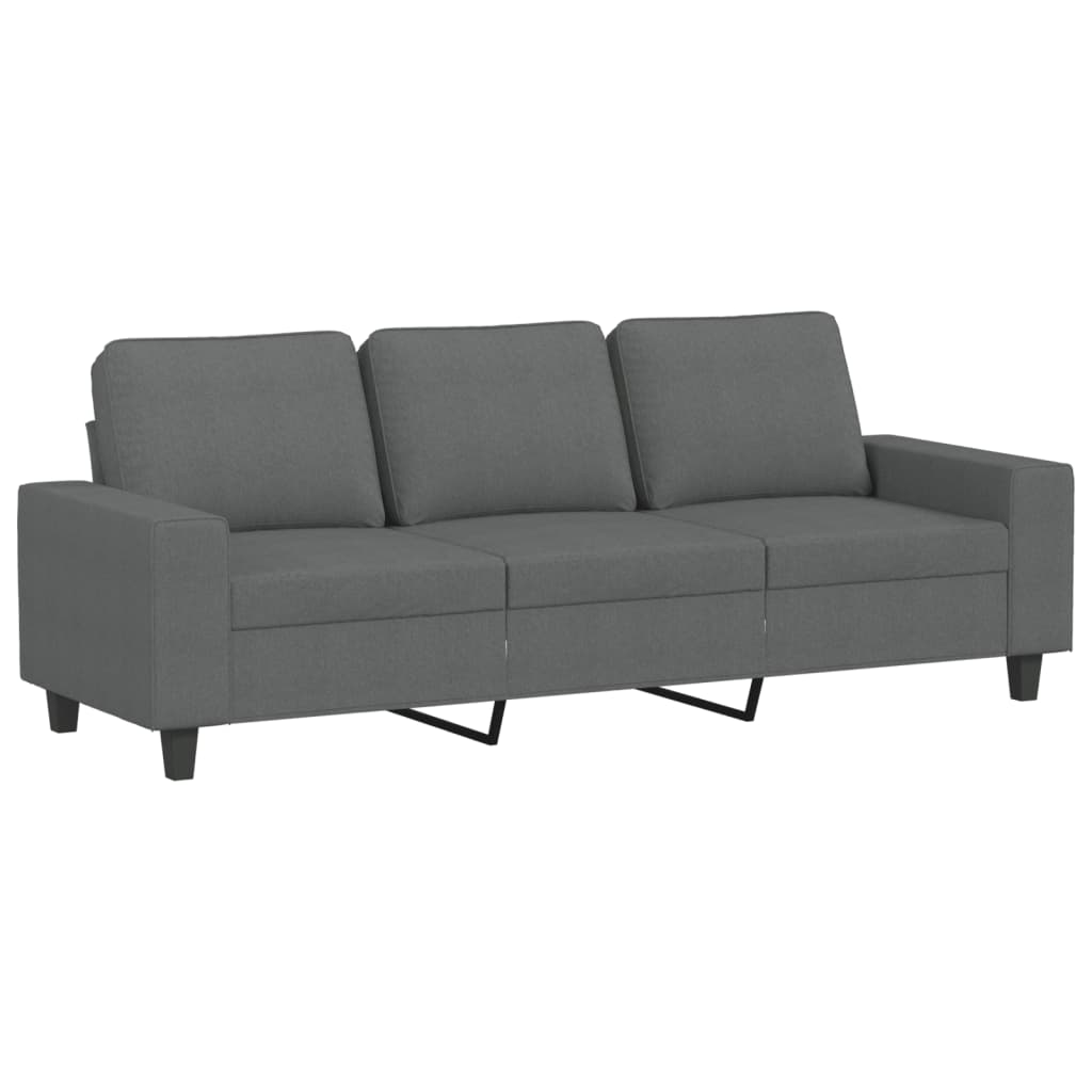 2 Piece Dark Gray Fabric Sofa Set X360882