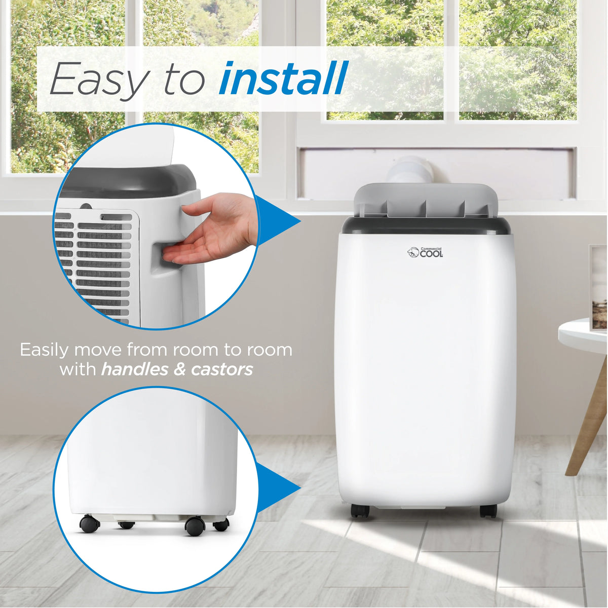 8,000 BTU Portable Air Conditioner with Remote Control, White V120014