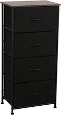 Gray Fabric 4 Drawer Nightstand Dresser D52165