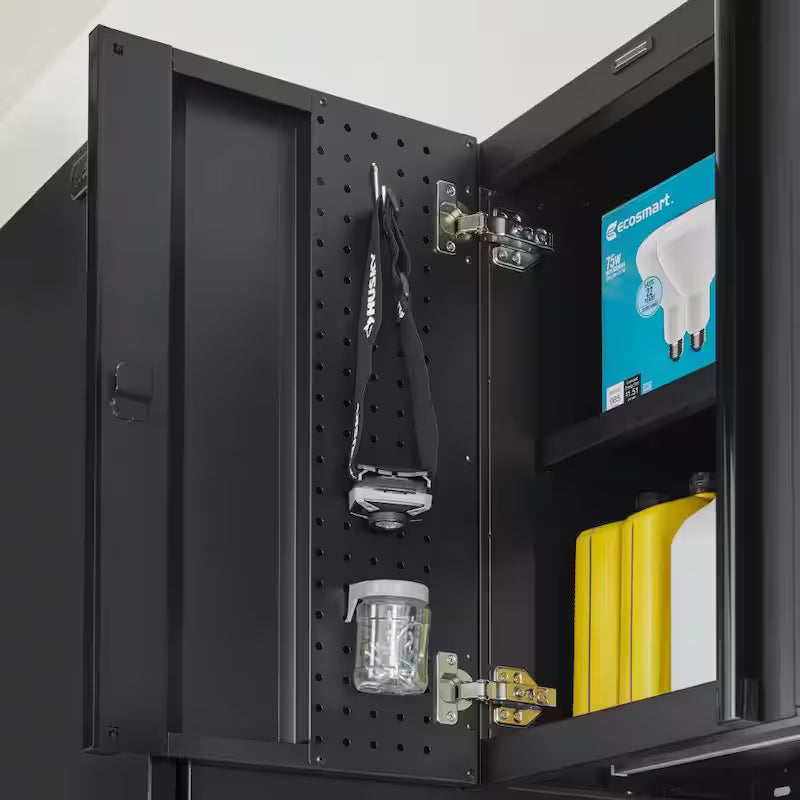 7-Piece Heavy Duty Welded Steel Garage Storage System in Black I70734