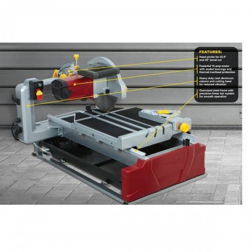 2.5 Horsepower 10x22 Tile/Brick Saw I25550