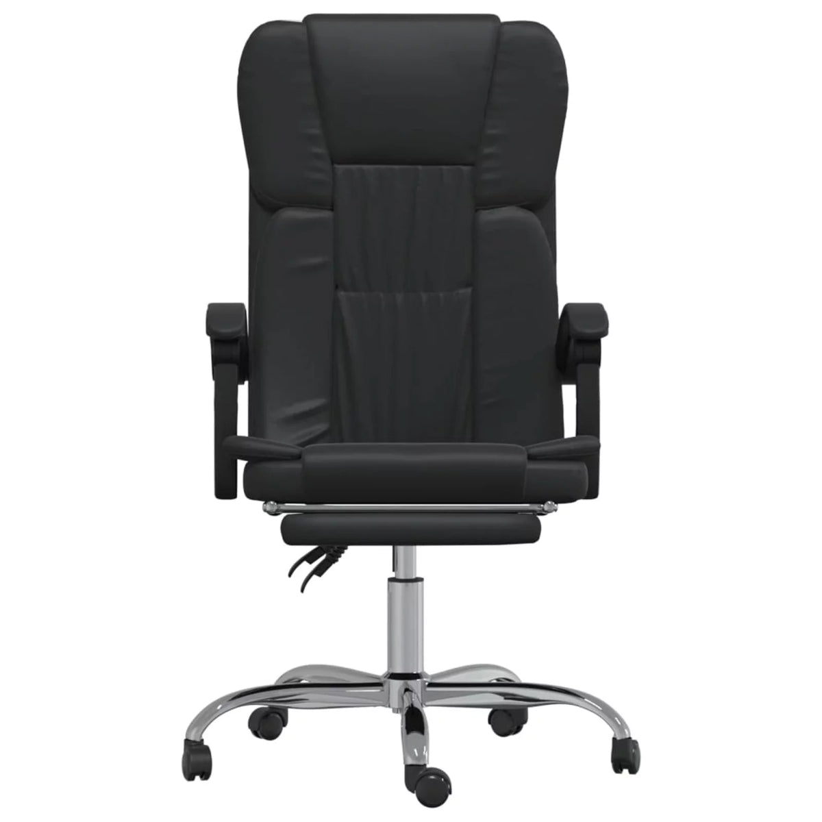 Black Faux Leather Reclining Office Chair S4032