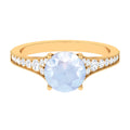 14K Yellow Gold Solitaire Ring with Diamond M8345