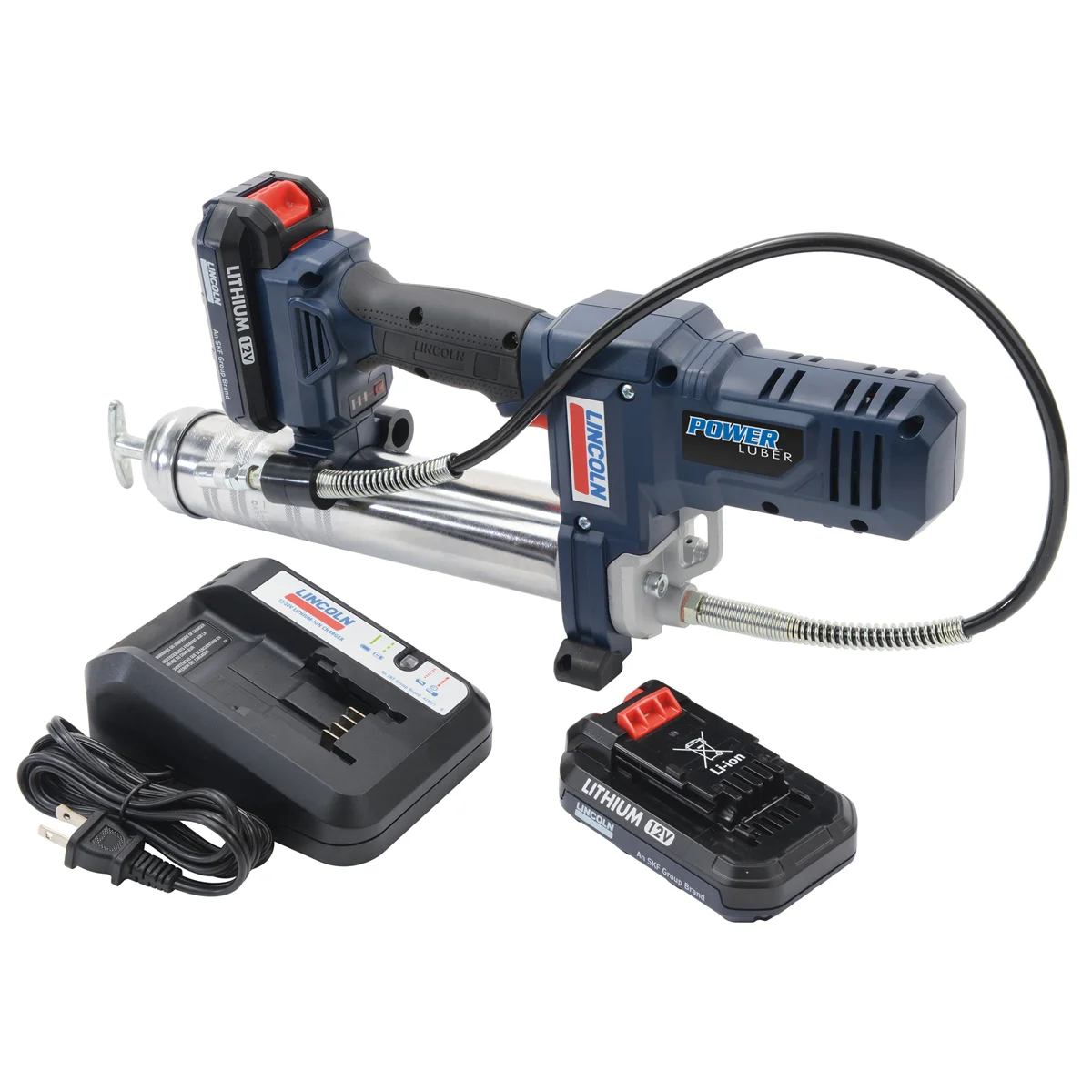12 Volt Lithium Ion Cordless Grease Gun 2 Battery Kit J637